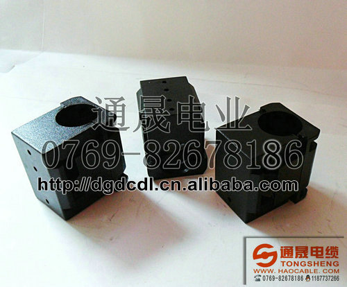 伸縮門扁線夾(黑)￠19，電動門電線固定夾，電線夾子